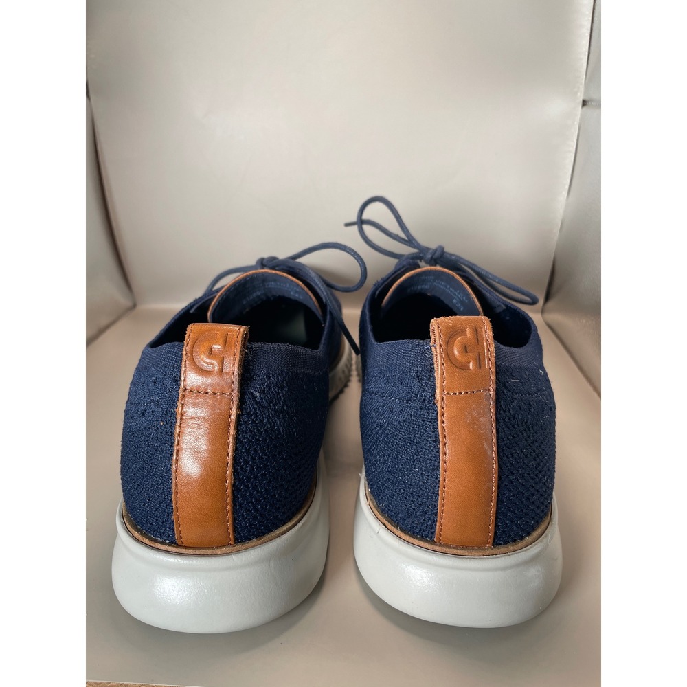 Cole Haan Zerogrand Stitchlite Navy Blue Knit Oxford Shoes C27569 Mens 13 M - Picture 3 of 6
